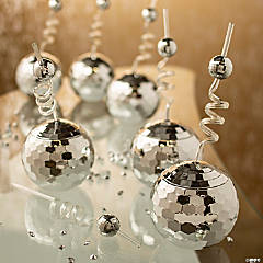  2 Pieces Disco Mirror Balls Hanging Ball for 50s 60s