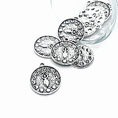 20 Pcs Silver Moon Goddess Charms