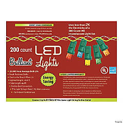 200-Count M5 Multicolor Christmas String Lights