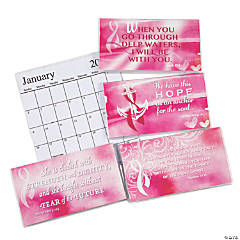 2021 - 2022 Pink Ribbon Faith Pocket Calendars