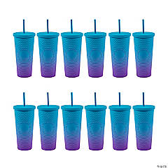 14 oz. Groovy Lava Lamp Reusable BPA-Free Plastic Cups with Lids
