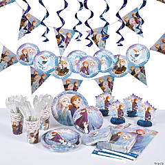 VAYNEIOJOY Frozen Party Favors Frozen Birthday Party Supplies Kit Includes  10 Bracelets 10 Keychains 10 Button Pins 10 Bags 50 Stickers for Frozen
