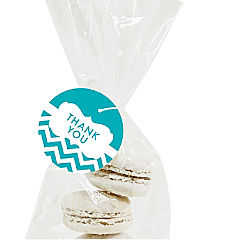 24PC Chevron Frame Aqua, Thank You
