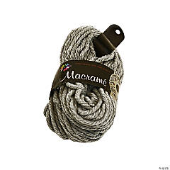 25 Yd. Touch of Nature<sup>®</sup> Macramé 3 Ply Gray Cotton Cording - 3mm