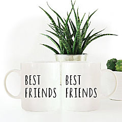 2PK Best Friends Ceramic Coffee Mug Set
