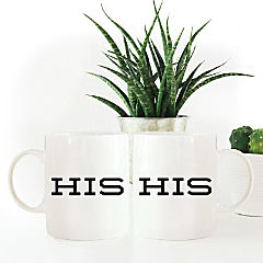 2PK His &amp; His Ceramic Coffee Mug Set