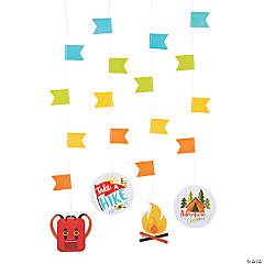 3 Ft. Camp Party Cutouts Hanging Decorations - 12 Pc.