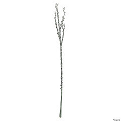 31" Glittered Silver Artificial Twig Christmas Spray