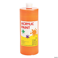 32-oz. Washable Orange Acrylic Paint