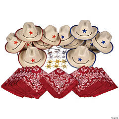 36 Pc. Western Sheriff Dress-Up Costume Accessory Kit for 12