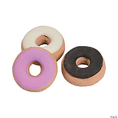 3D Donut Erasers - 24 Pc.