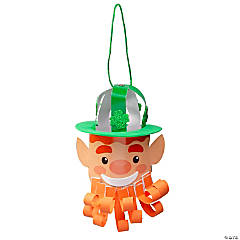 3D Paper Strip Leprechaun Ornament Craft Kit - Makes 12