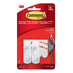 3M Mini Command Hooks, Value Pack White - 1 ea