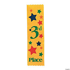 1st-5th Place Award Ribbons With Cards Assortment Pack