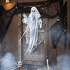 4 Ft. Hanging Ghostly Girl Animated Prop