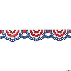 40 Ft. Patriotic Classic Red White & Blue Plastic Bunting Roll