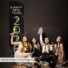 47x13 Vertical Confetti Hanging Banner