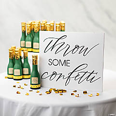 49 Pc. Bulk Confetti Party Poppers with Sign Send-Off Kit for 48 Guests