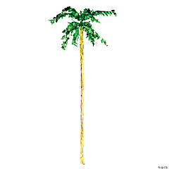 5 Ft. Jumbo Hanging Palm Tree Green & Gold Foil Wall Decoration