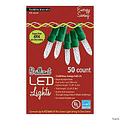 50-Count C3 LED Clear Holiday String Lights