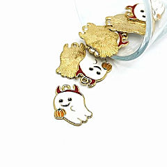 50 Pcs Cute Horned Ghost Charms