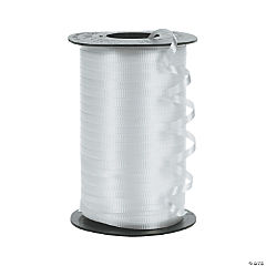 500 Yds. White Crimped Polypropylene Curling Ribbon