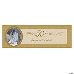 50th Anniversary Party Photo Custom Banner - Medium