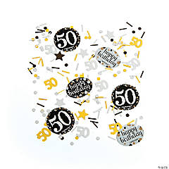 50th Birthday Sparkling Celebration Confetti