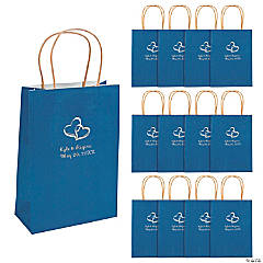 Modern Heart Custom Wedding Welcome Favor Bags