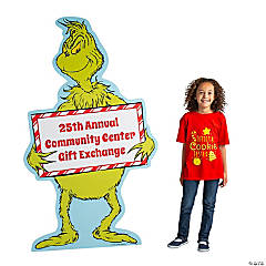 6 Ft. Personalized Dr. Seuss™ The Grinch Life-Size Cardboard Cutout Stand-Up