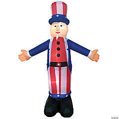 6' Inflatable Uncle Sam Outdoor Yard Decoration
