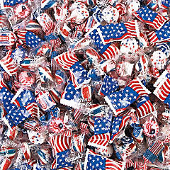 60 oz. Bulk 312 Pc. 4th of July Red, White & Blue Parade Candy Assortment