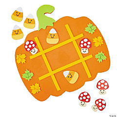 7 1/2&quot; x 7 1/2&quot; Fall-Themed Tic-Tac-Toe Game Craft Kit - Makes 12
