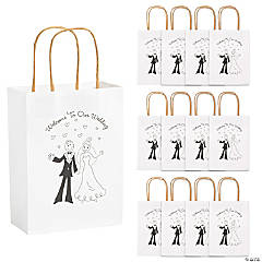 Oriental Trading : Customer Reviews : 5 x 10 Medium Hotel Welcome Kraft  Paper Gift Bags with Personalized Favor Stickers - 12 Pc.