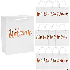 DIY Medium White Gift Bags - 12 Pc.