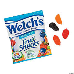 7 lbs. 13 oz. Bulk Welch’s Fruit Snacks<sup>®</sup> Mixed Fruit Packs - 250 Pc.