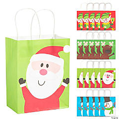 5000 5" x 7" Christmas Xmas Winter Snowman Design Sweet Food Gift Paper Bags 