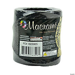 75 Yd. Touch of Nature<sup>®</sup> Macramé 3 Ply Black Jute Cording