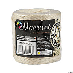 75 Yd. Touch of Nature<sup>®</sup> Macramé 4 Ply Bleached Jute Cording