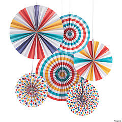 2 Mini Honeycomb Ceiling Decorations - 12 Pc.