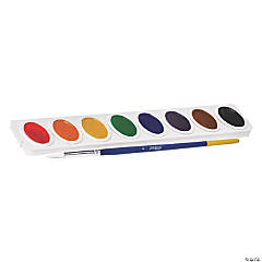 Charles Leonard Watercolor Paint Pan Kit Class Pack, 8 Assorted