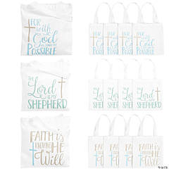 10 x 12 Medium Bright Canvas Tote Bags - 12 Pc.