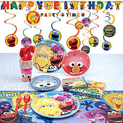 Sesame Street Birthday Party Supplies Tableware and Decorations - Helia  Beer Co