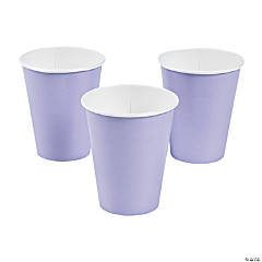 9 oz. Lavender Disposable Paper Cups - 24 Ct.