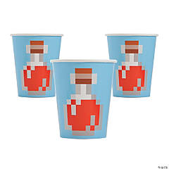 9 oz. Minecraft<sup>®</sup> Potion Bottle Disposable Paper Cups - 8 Ct.