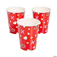 Valentine Scatter Paper Party Cups