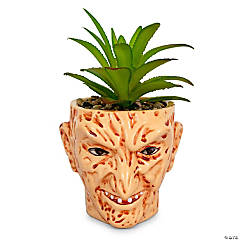 A Nightmare On Elm Street Freddy Krueger Ceramic Planter w/ Artificial Succulent