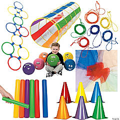Active Play Gym & Recess Games Activity Kit for Kids - 80 Pc.