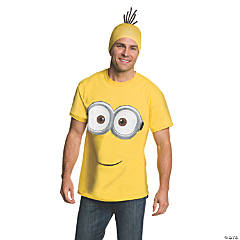 Adult’s Minions™ T-Shirt & Headpiece Costume - Large