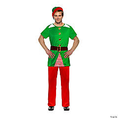 Adult’s Short Sleeve Elf Costume – XXL | Oriental Trading